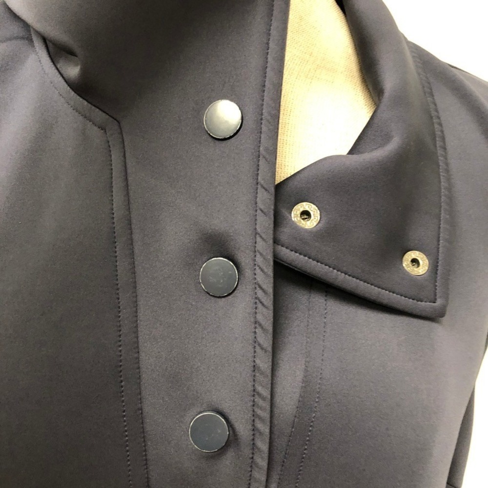 SSYS The Label Sleeveless Polo Dress Womens L Navy Blue Snap Collar Mini Sporty - Picture 2 of 6